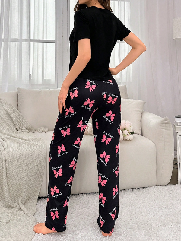 BLACK BOWKNOT